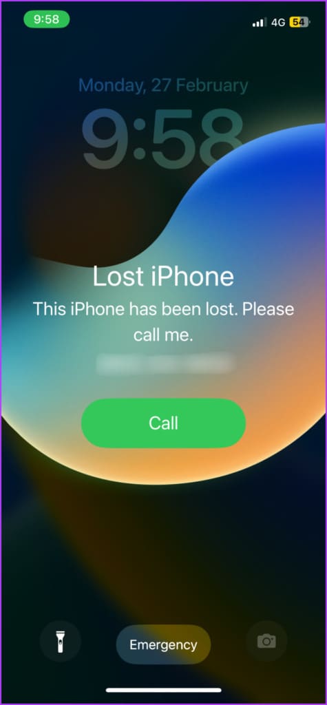 iPhone is locked with Lost Mode