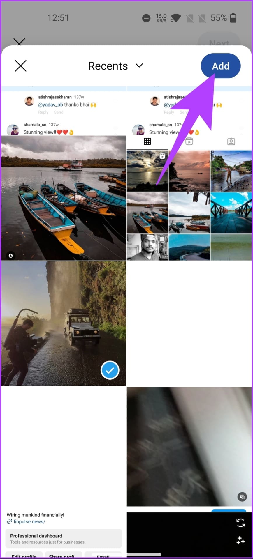 tap Add