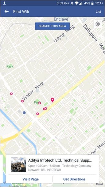 How To Use The Facebook Find Wi Fi To Find Free Hotspots 9