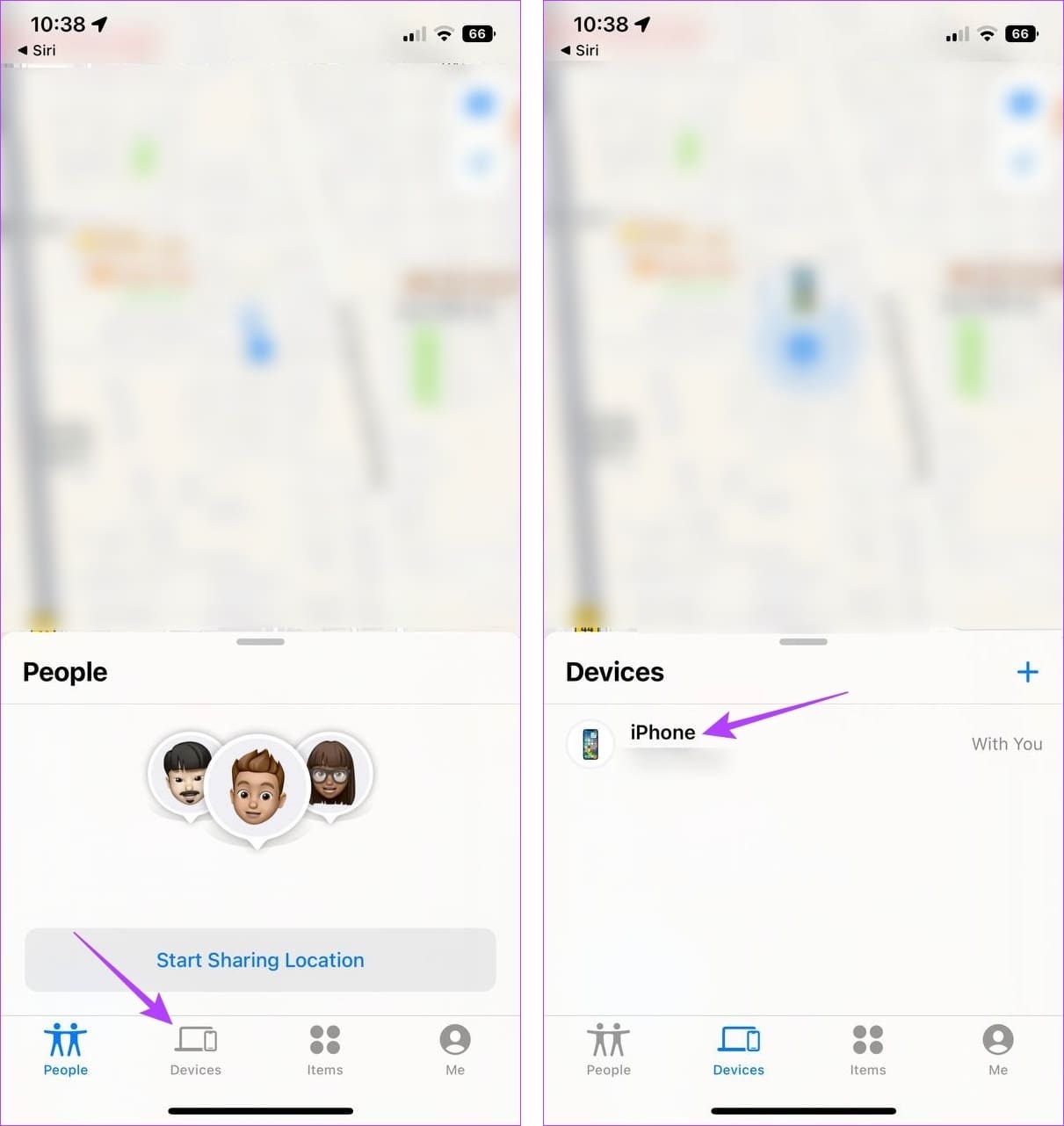 Tap on Devices & tap on the relevant device