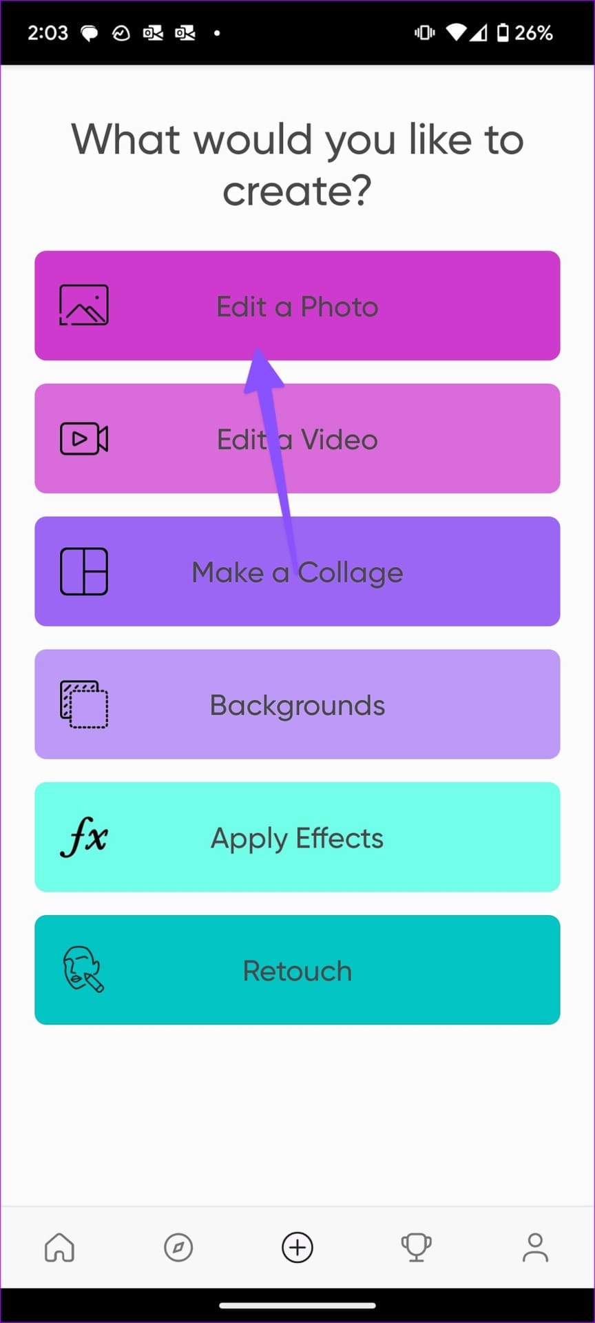 edit a photo on Android