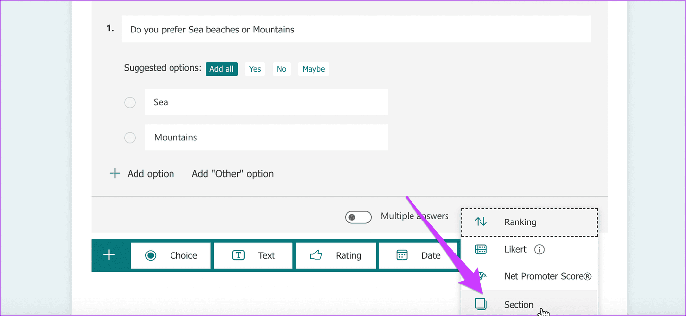 How to Add Branching in Microsoft Forms