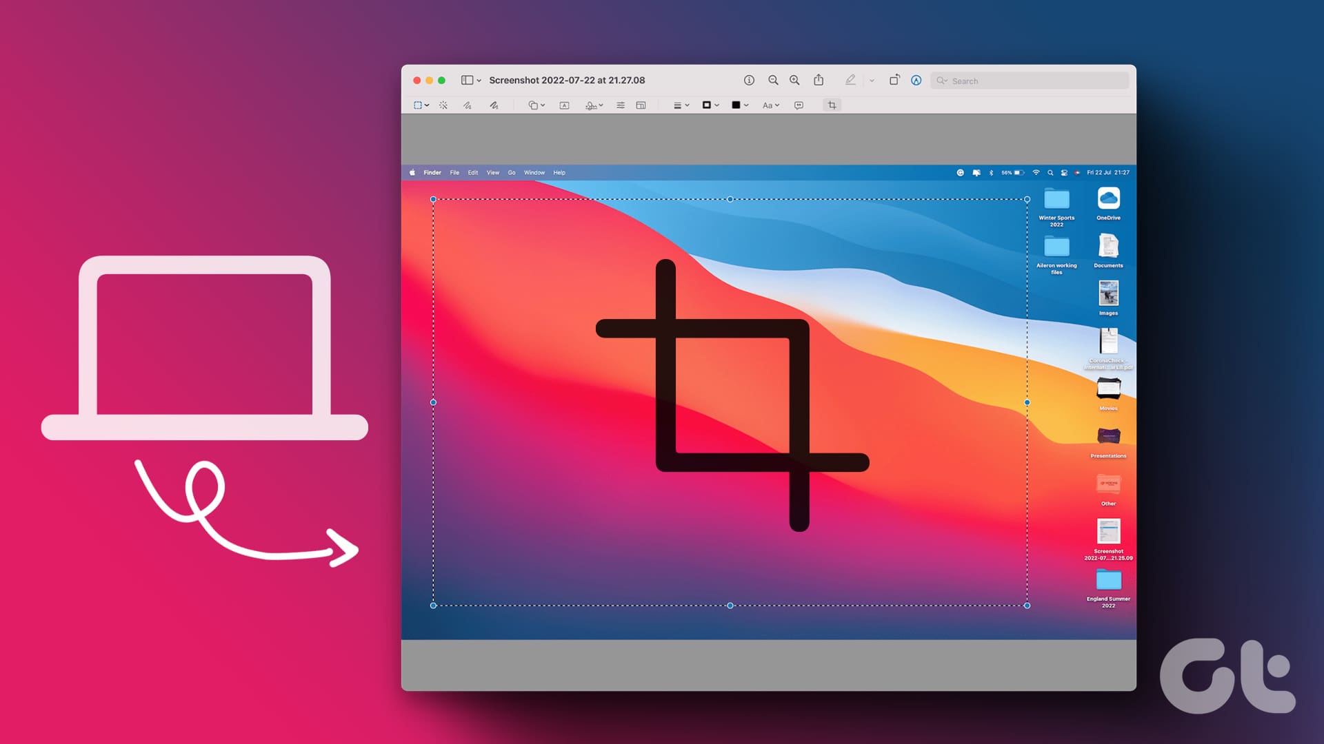 how to crop a screenshot on Mac
