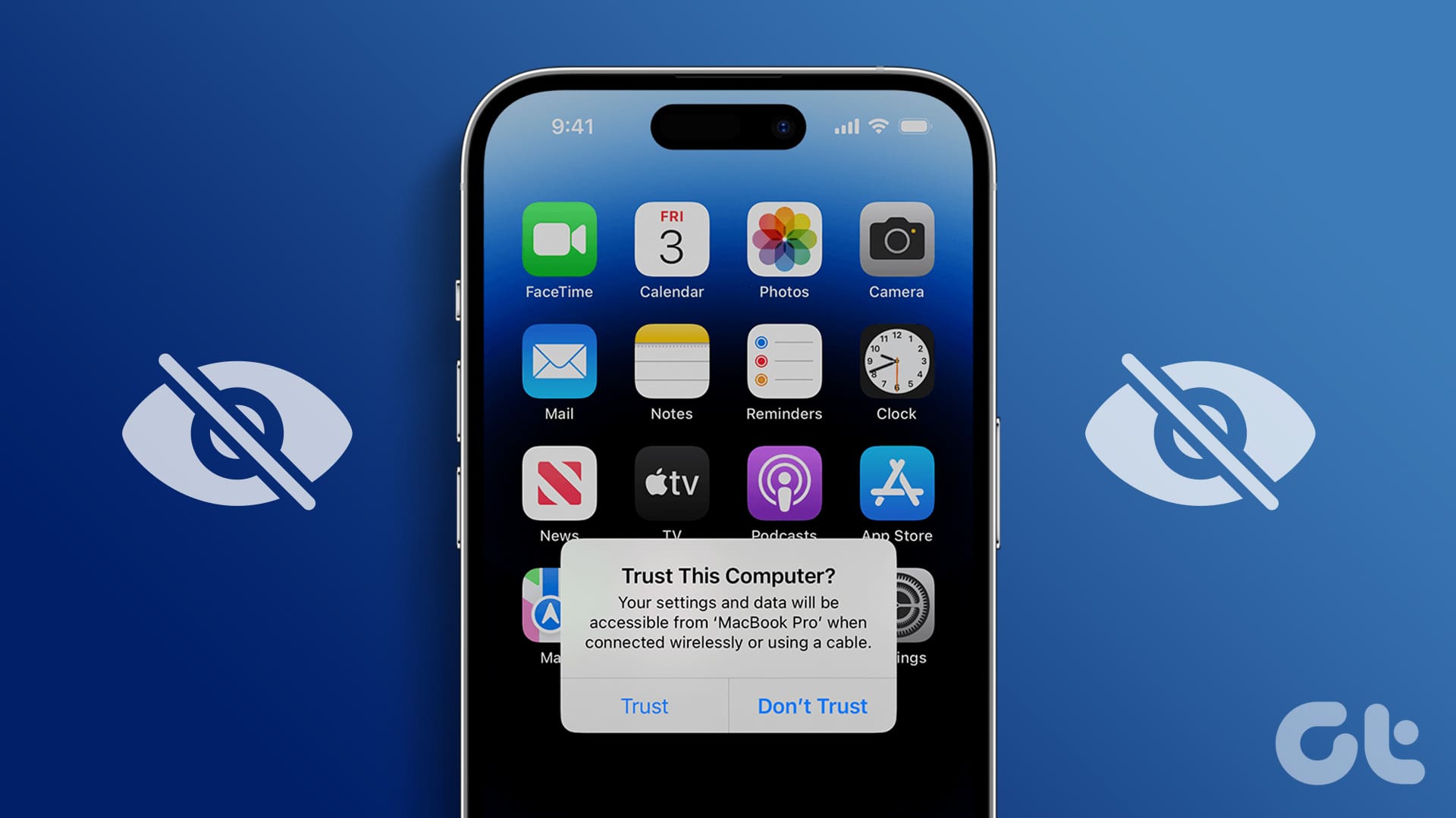 iPhone trust this computer not showing up