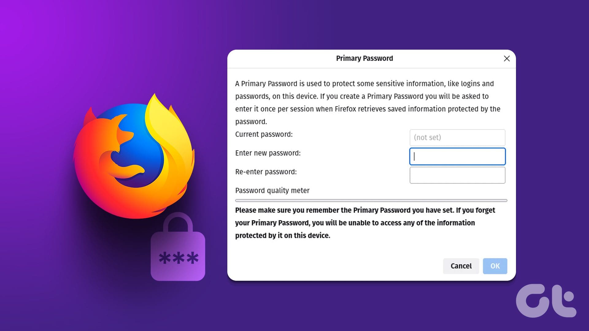 How to Protect Saved Passwords With Firefox Primary Password