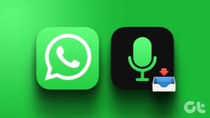how to save WhatsApp audio