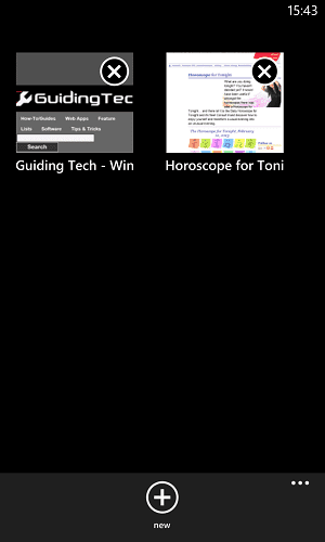 Ie Mobile Tabs