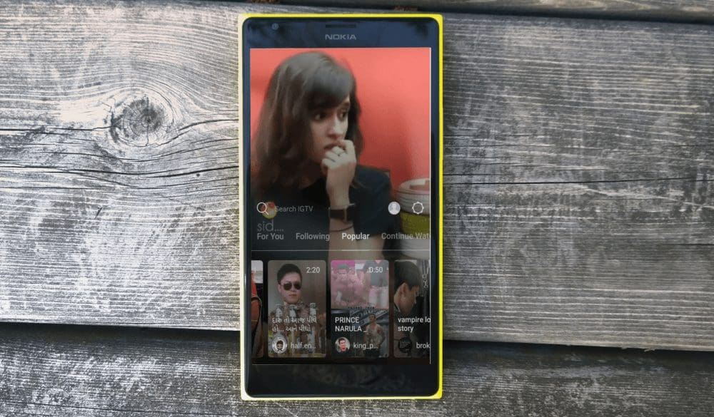 Igtv App Homepage
