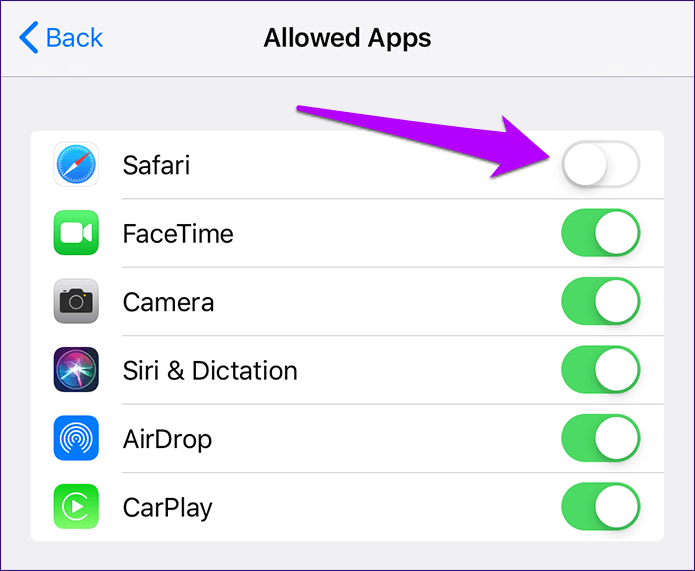 Ios 12 Screen Time Block Safari 5