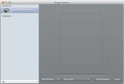 Image Capture Scan Main