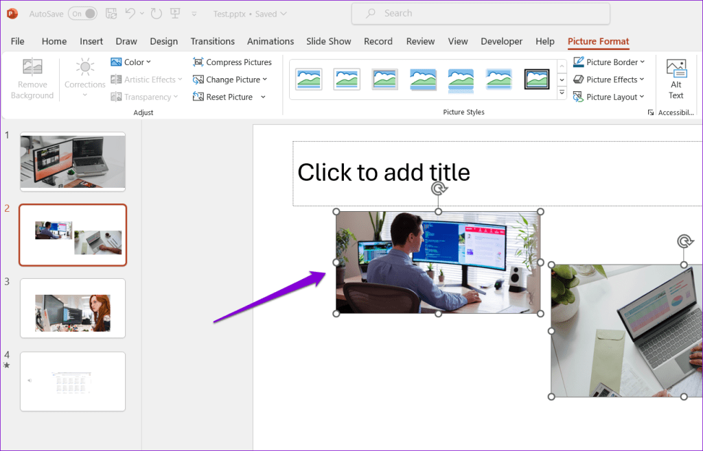 Images in PowerPoint File