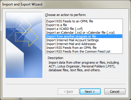 Import As File