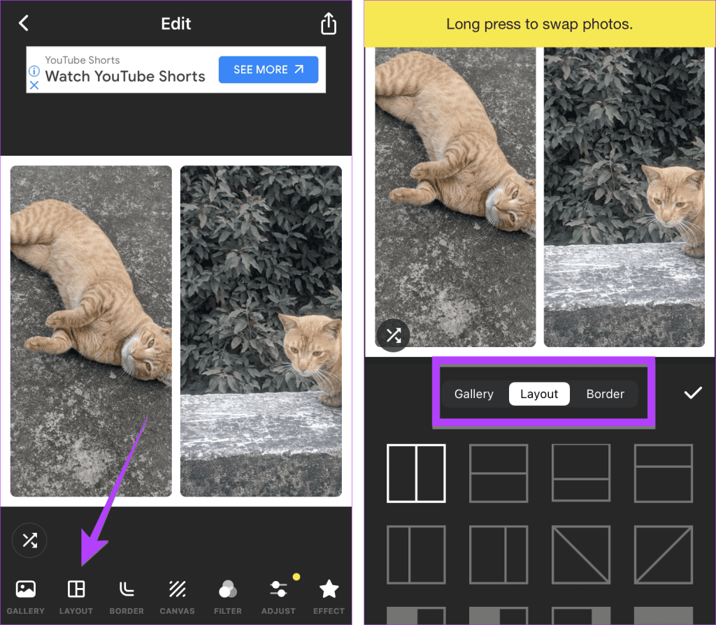 InShot Collage Layout 1