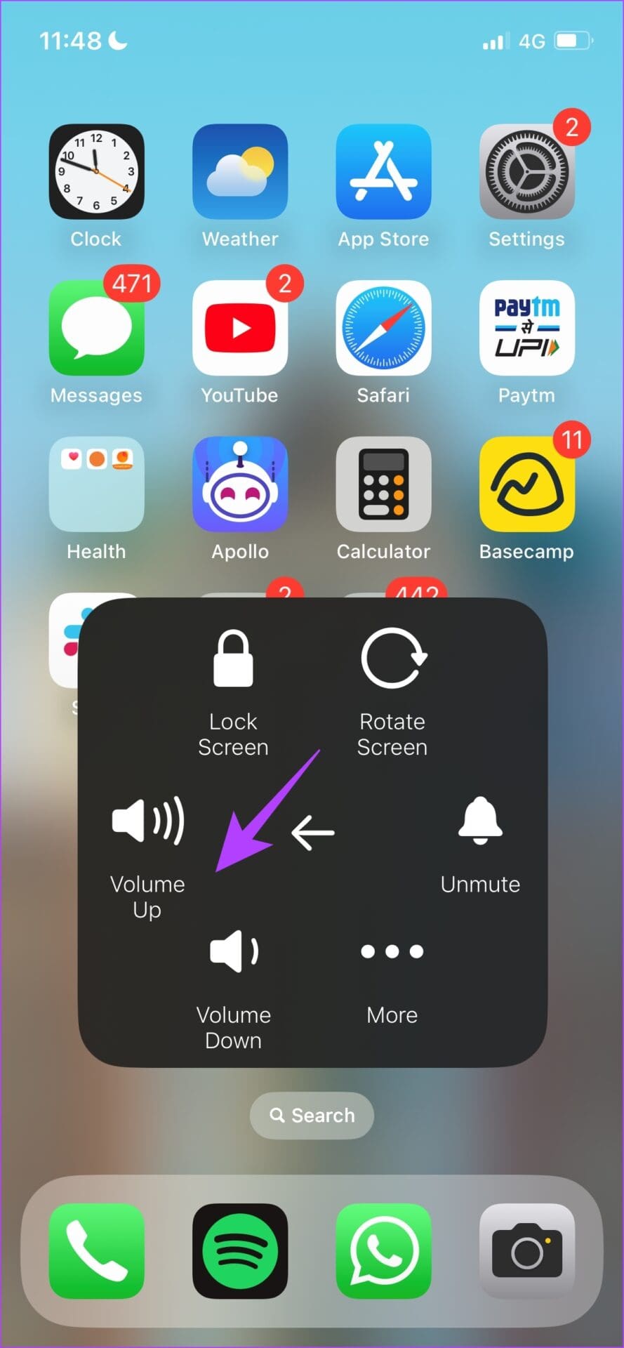 Increase or Decrease Volume