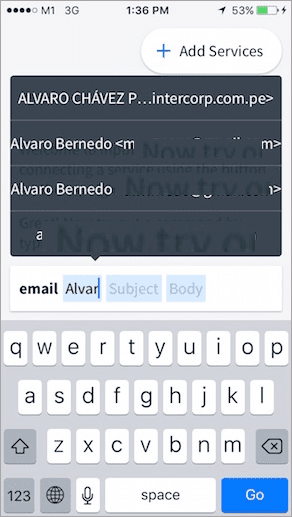 Input Email Commands