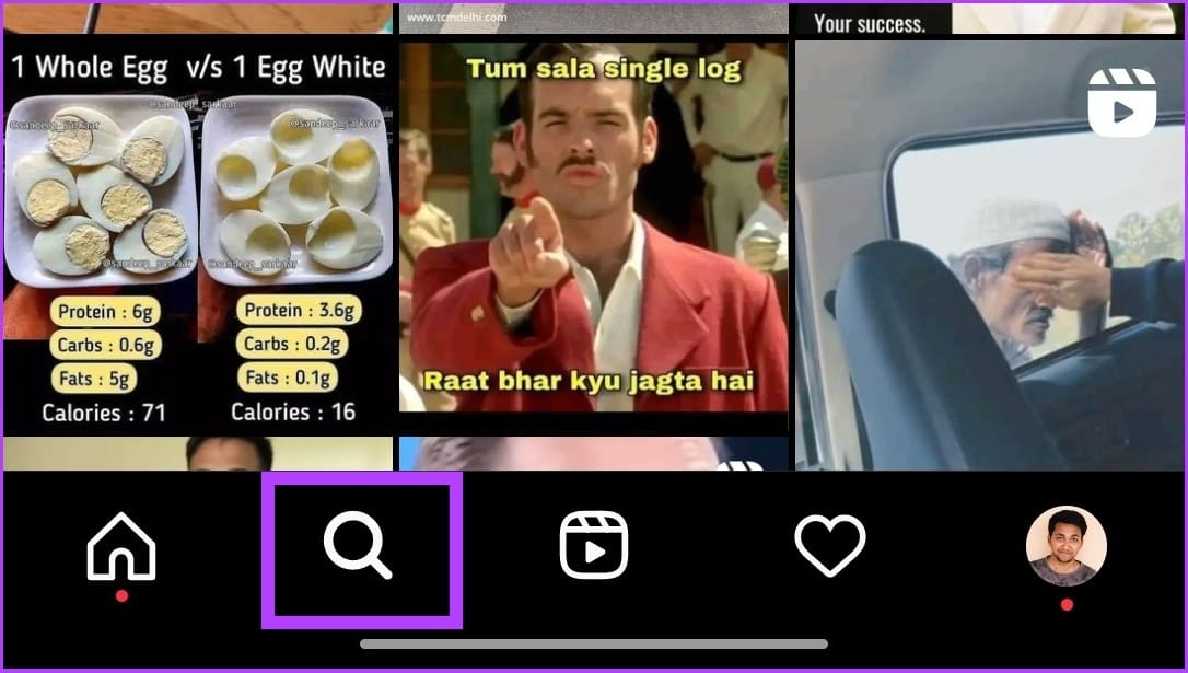 Instagram Explore Page