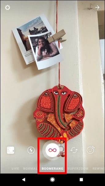 Instagram Stories Boomerang