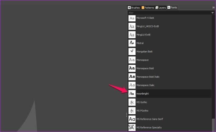 Install Fonts Gimp 12