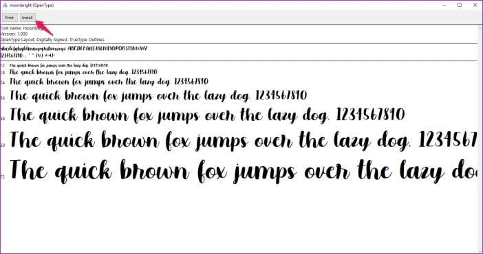 Install Fonts Gimp 4
