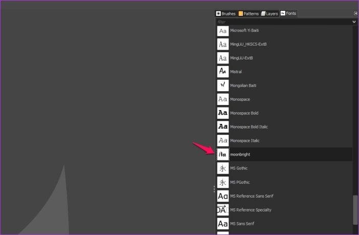 Install Fonts Gimp 8