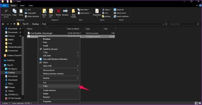 Install Fonts Gimp 9