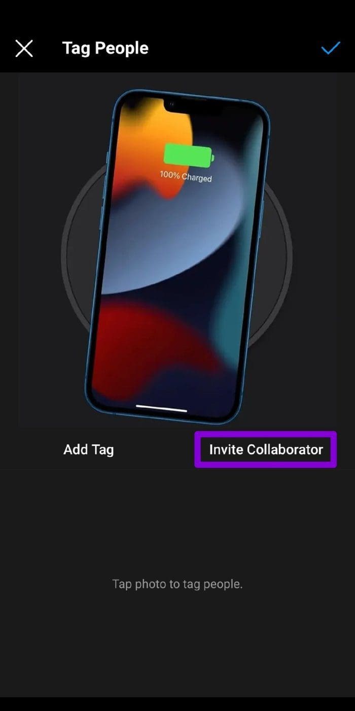 Invite Collaborator on Instagram