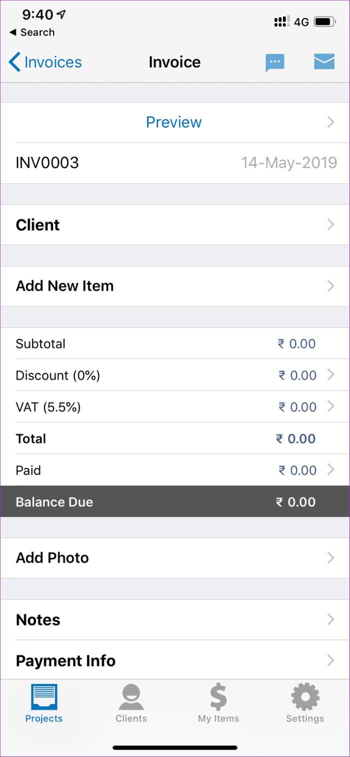 Invoice Simple 1