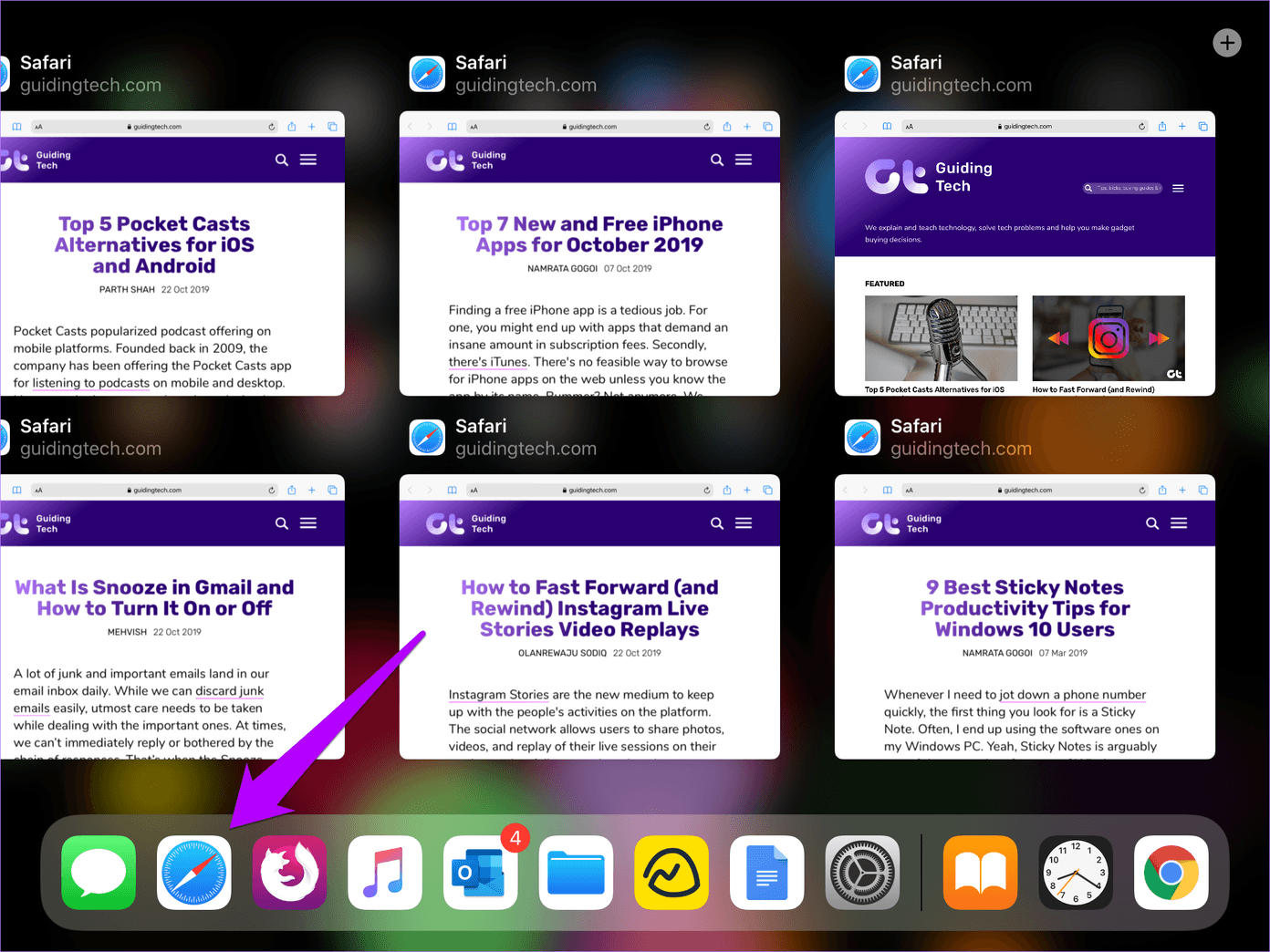 Ipados Switch Between Apps Multitasking 11