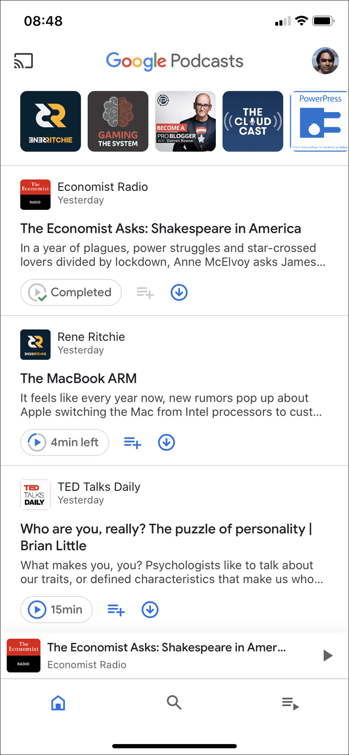 Iphone Apple Podcasts Vs Google Podcasts 2