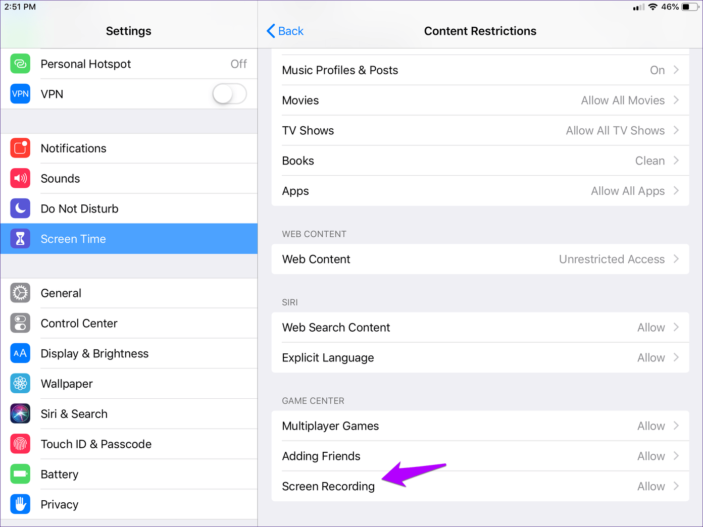 Iphone Ipad Disable Screen Recording 8