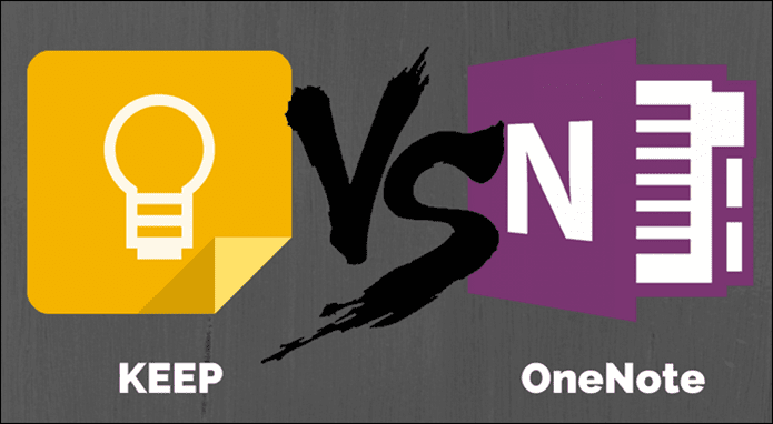 Keep Vs One Note