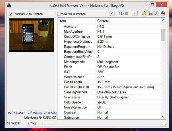 Kuso Exif