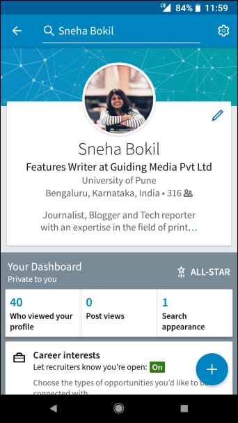 Linkedin Profile