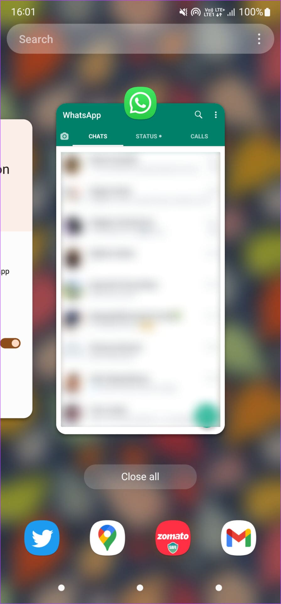 Keep WhatsApp in memory
