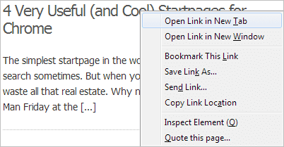 Link Right Click