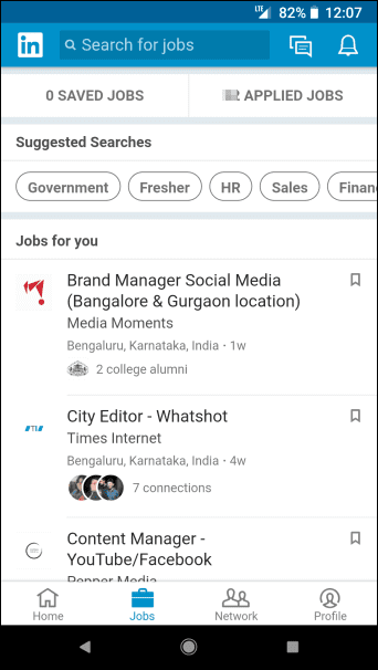 Linked In Lite Search