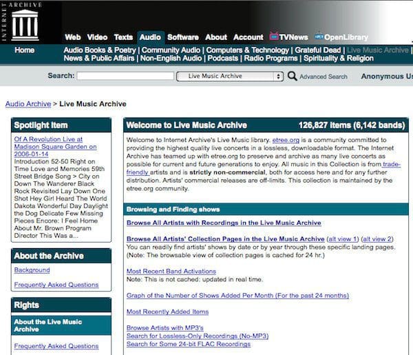 Live Music Archive