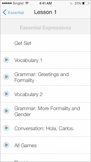 Living Language Lesson Modules