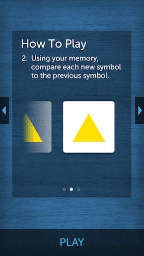 Lumosity Game 1