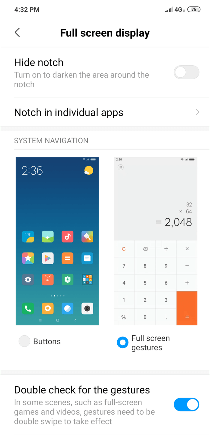 Miui Gestures