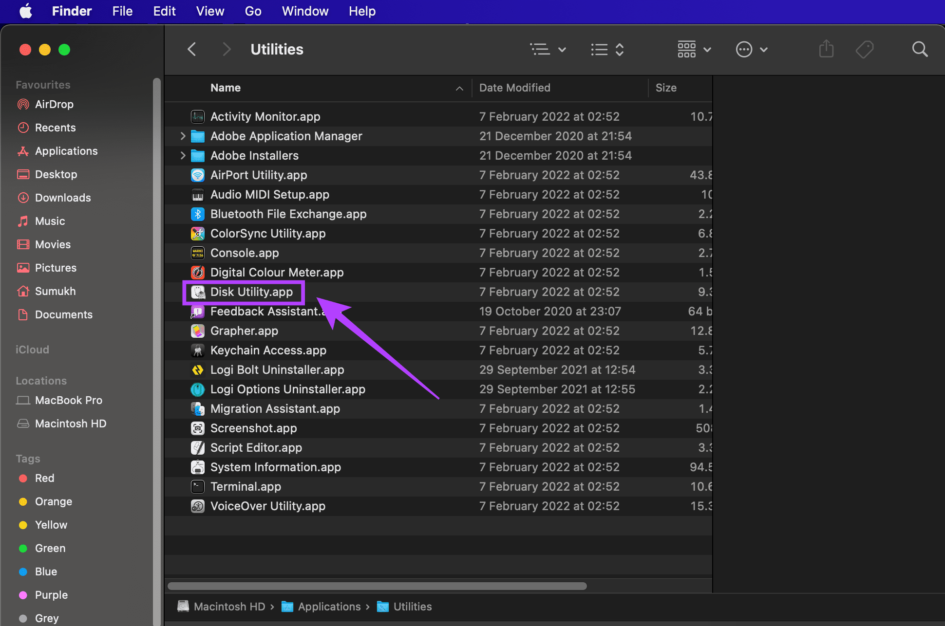 Disk Utility to Format Drive
