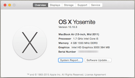 Mac Information Glance