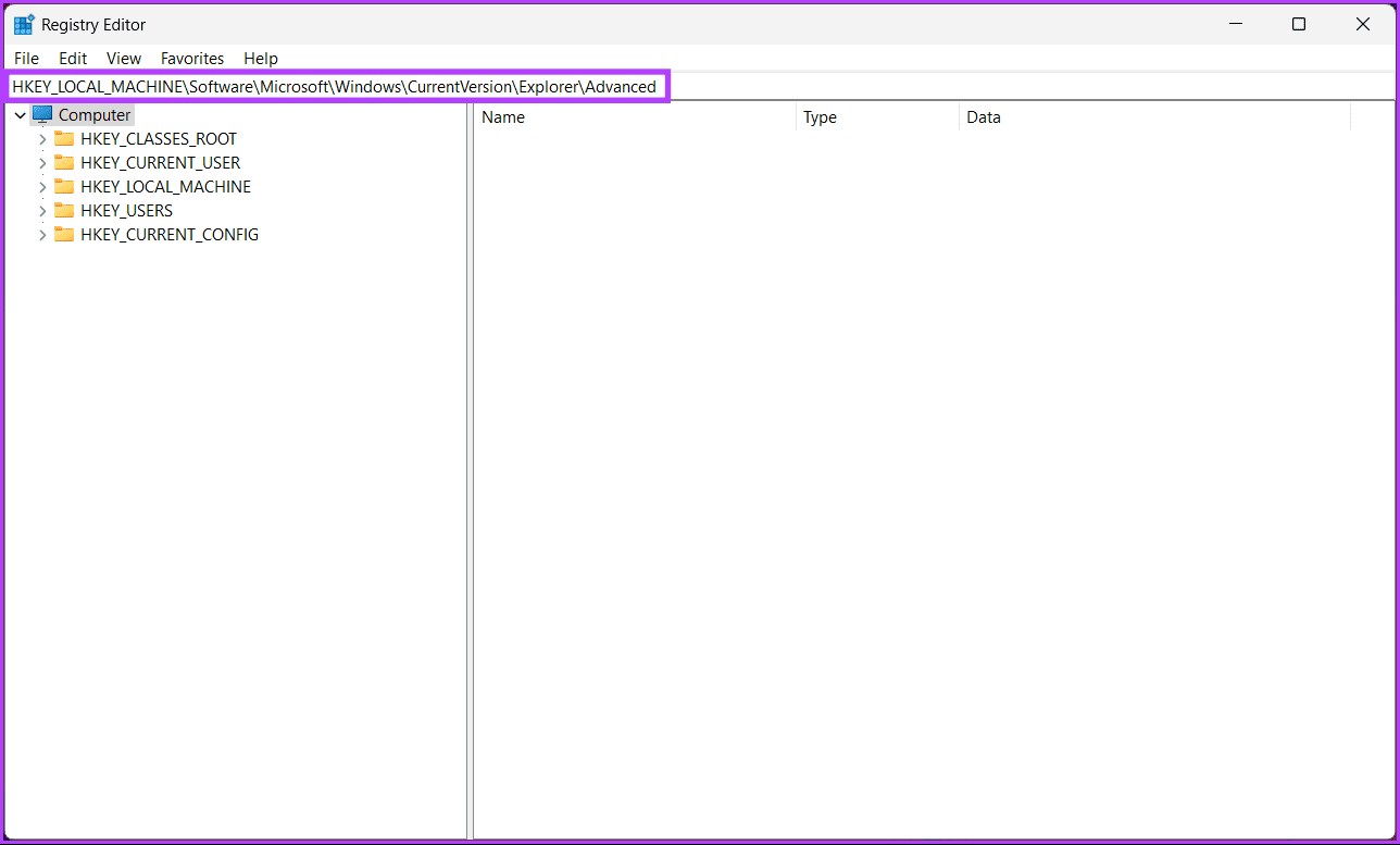 enter the mentioned address in top address bar