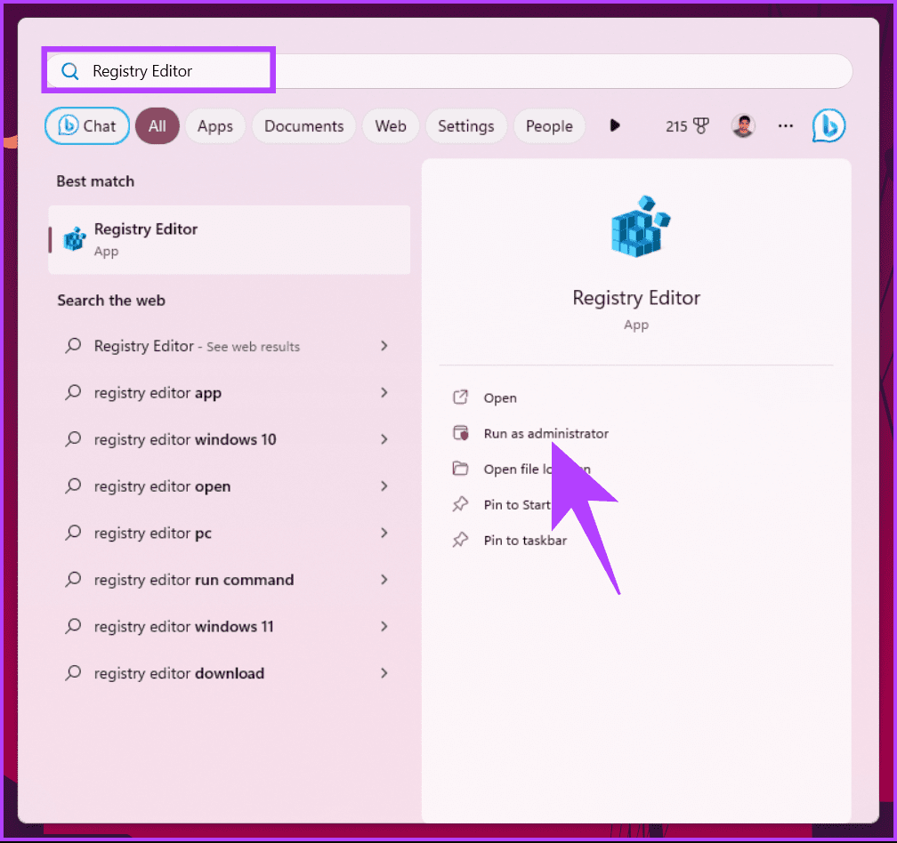 type Registry Editor