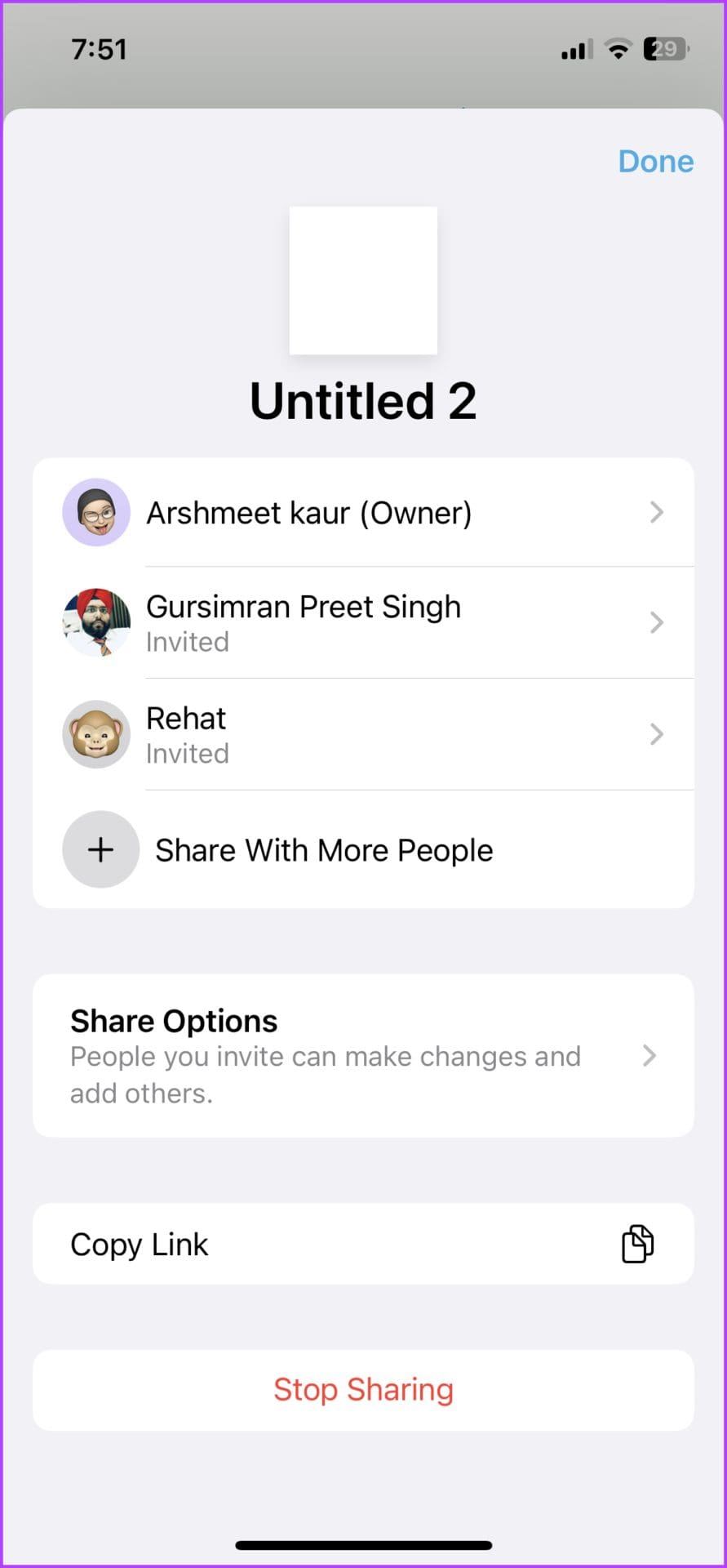 View who can see and edit your Freeform board