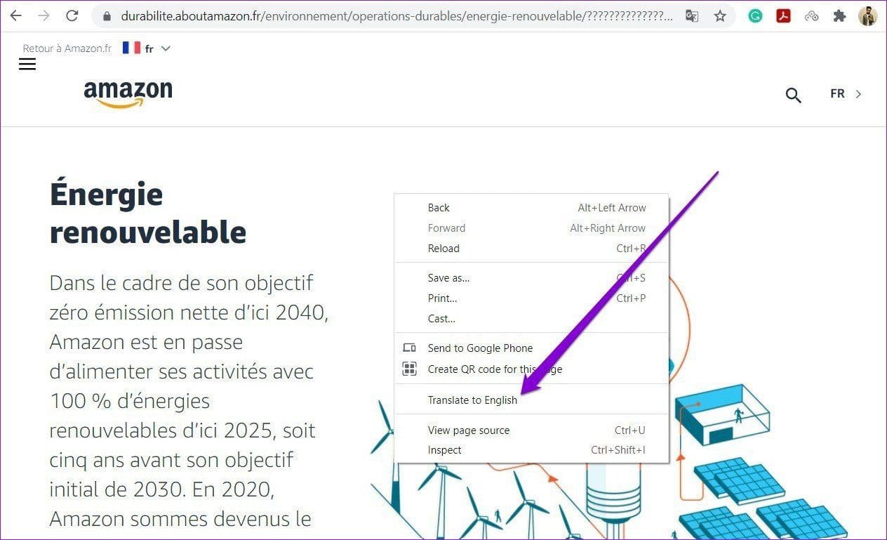 Manually Translate Web Page in Google Chrome