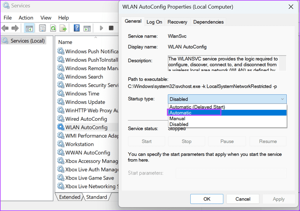 Manually Tweak the Service