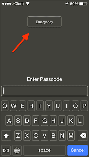Medical Id Password Screen