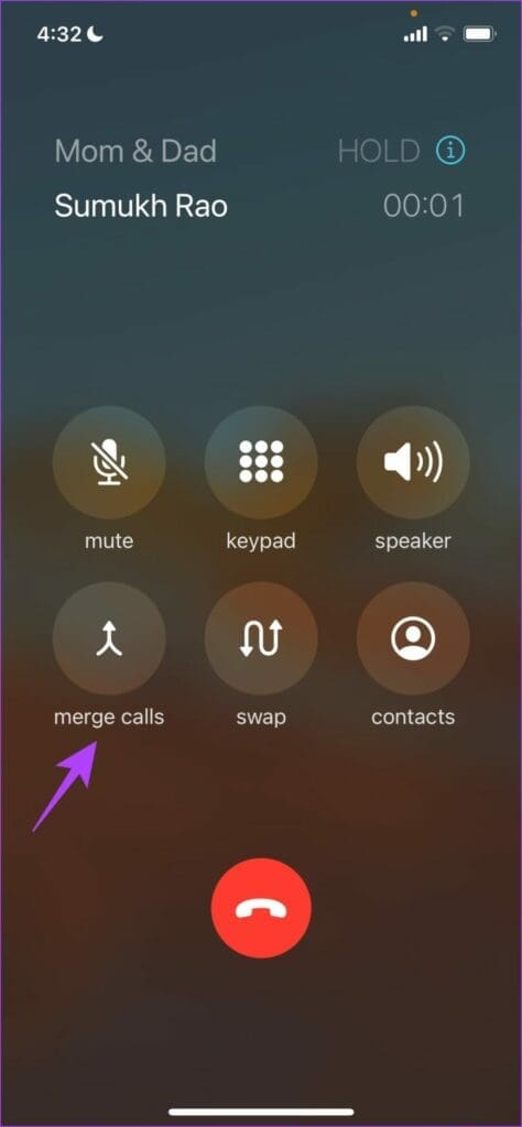 Merge Incoming Call 1