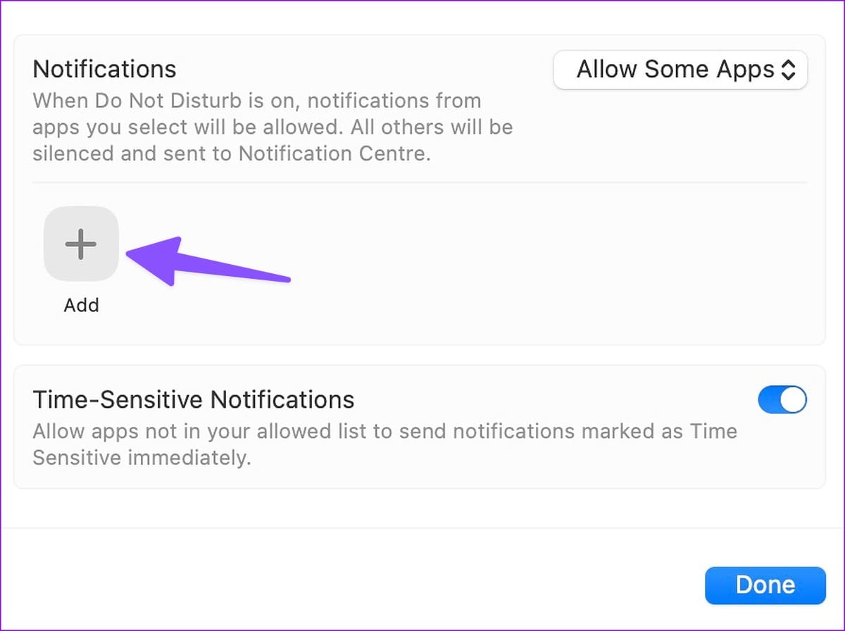 select Messages in focus